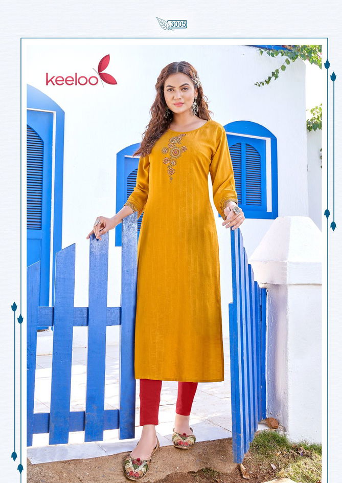 Keeloo Kanika Vol 3Ethnic Wear Wholesale Designer Kurtis Catalog